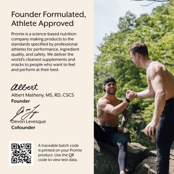 Envase y etiqueta Promix en primer plano