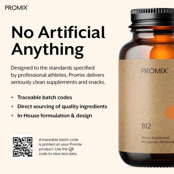 Version 1.0.0 Promix Nutrition vitamina B12 para función cognitiva y memoria
