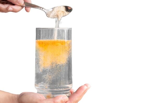 Dosis por porción en etiqueta