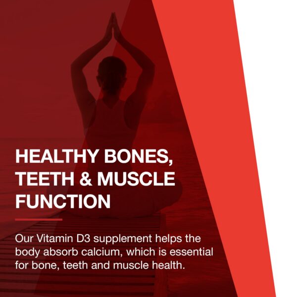 Suplemento vitamina d3 alta dosis para salud ósea y dental