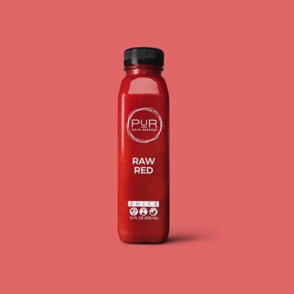 Jugo saludable PUR Cold Pressed con ingredientes naturales