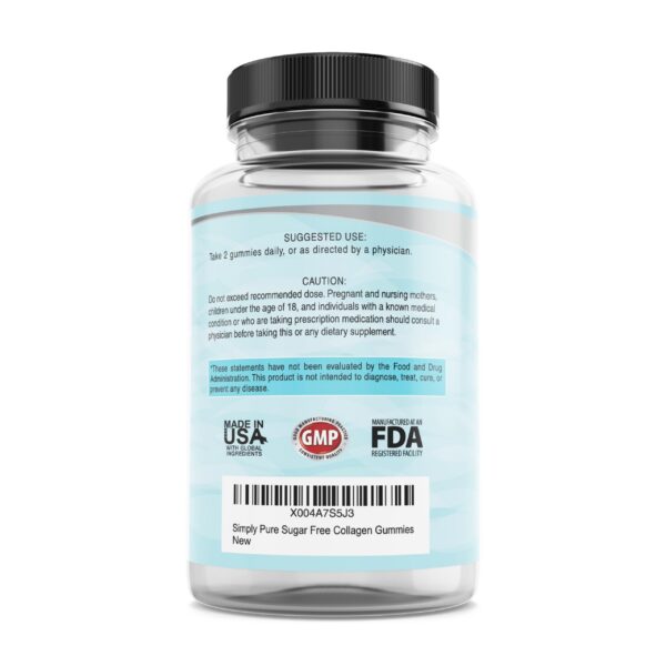 Gominolas de colágeno en frasco gris