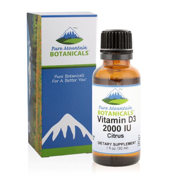 Pure Mountain Botanicals vitamina d3 gotas líquidas