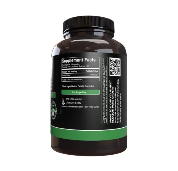 Barley Grass Pure Original Ingredients empaque