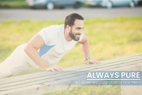 Vista lateral de envase PURE ORIGINAL INGREDIENTS Creatine