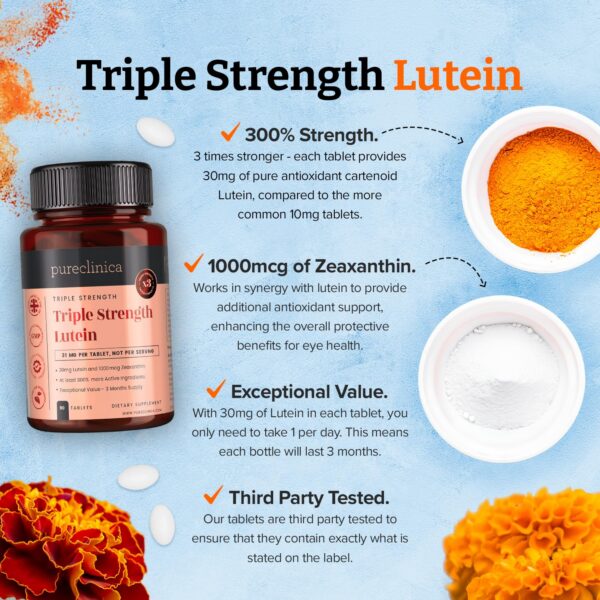 Version 1.0.0 Tabletas de luteína Triple Strength