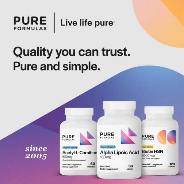 Frasco y blíster PureFormulas