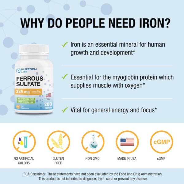 Version 1.0.0 Caja de Puregen Ferroso 200 tabletas