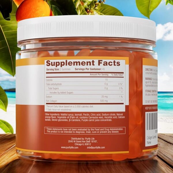 Empaque y porciones de gomitas