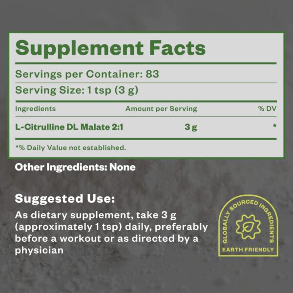 Envase Purisure L-Citrulline Powder 250 g