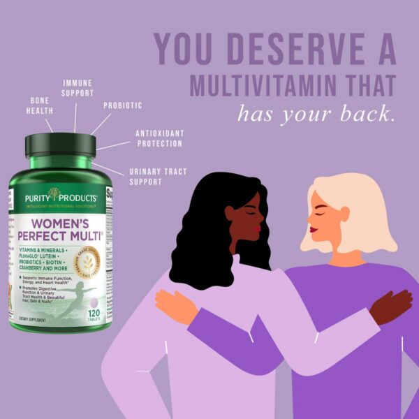 Beneficios de multivitamínico Purity Products para mujeres