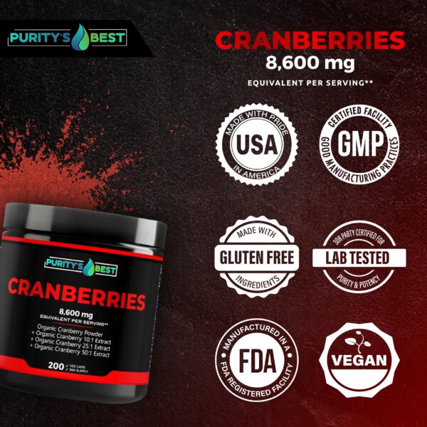 Suplemento Purity’s Best arándano para soporte urinario