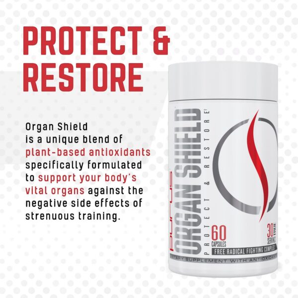 Detalle de envase Organ Shield