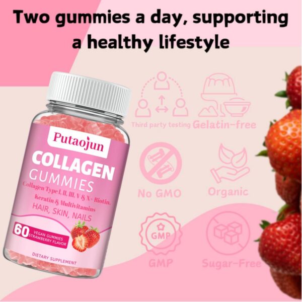 Gomitas en empaque de color rosado