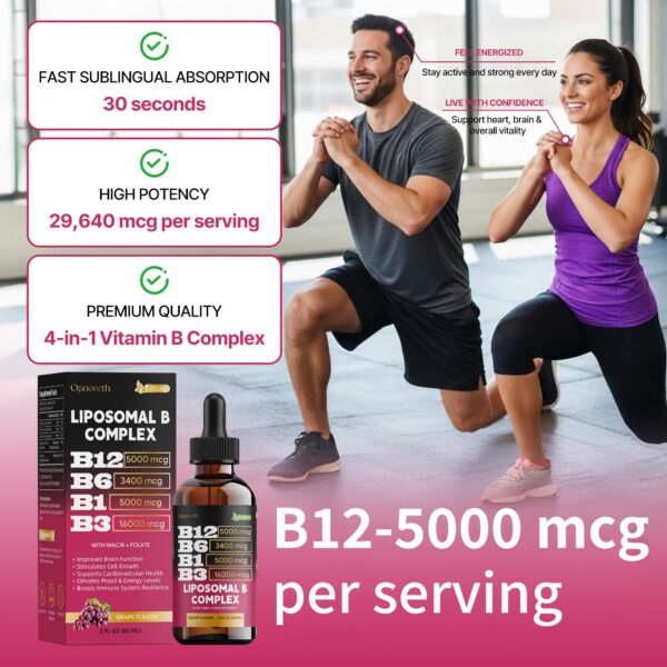 Version 1.0.0 Gotas de B12 en gotero en primer plano