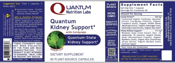 Suplemento renal Quantum en bote preservador Violite