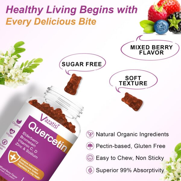 Frasco de quercetina Vazatisi gomitas