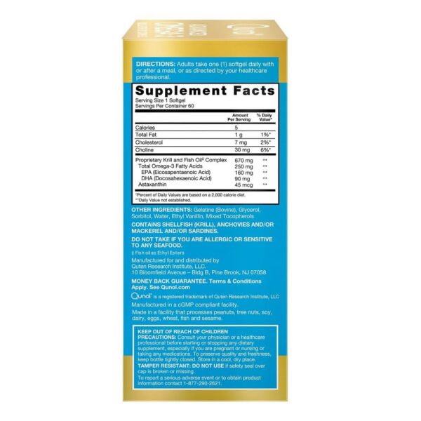 Envase azul con etiqueta