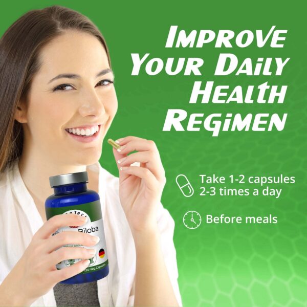 RaDoTech Ginkgo Biloba mejora concentración y memoria