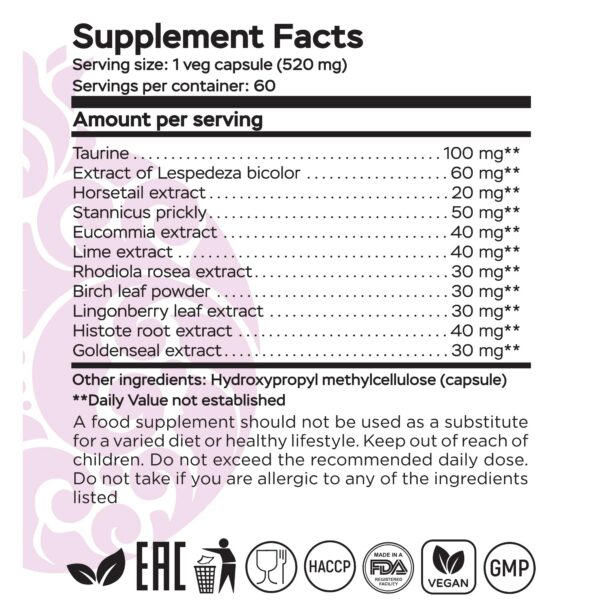 RaDoTech Edema Relife suplementos edema y retención líquidos