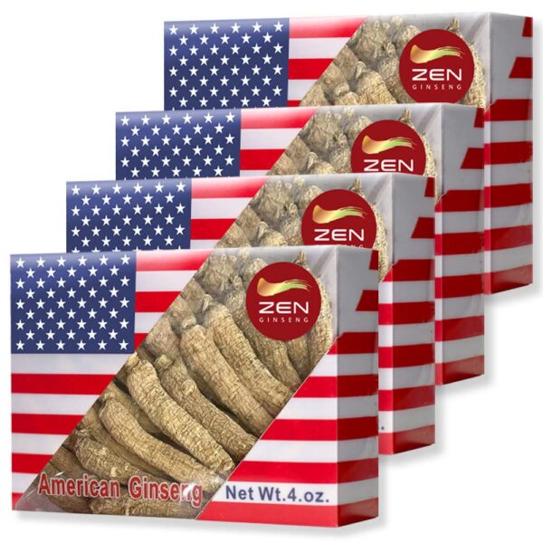 Raíces cortadas de ginseng americano Zen