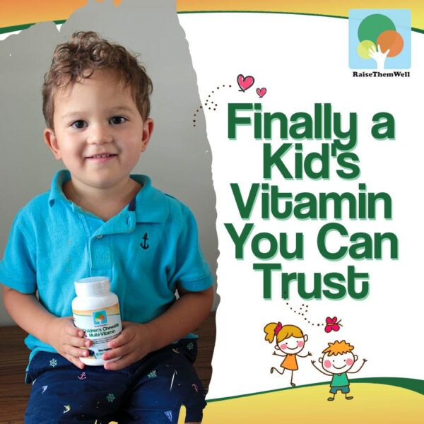 Frasco de vitamina C y apoyo inmunológico para niños Raise Them Well