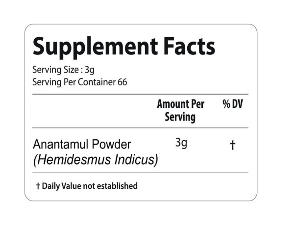Raíz sarsaparilla india para salud ayurvédica natural