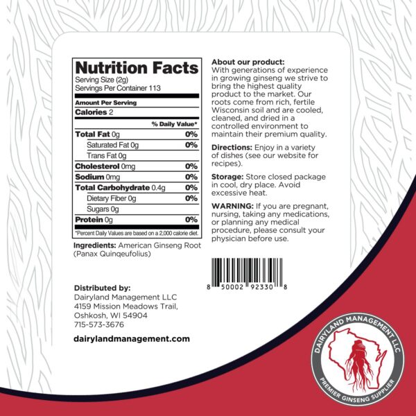 Version 1.0.0 Rebanadas de ginseng americano para salud y energía