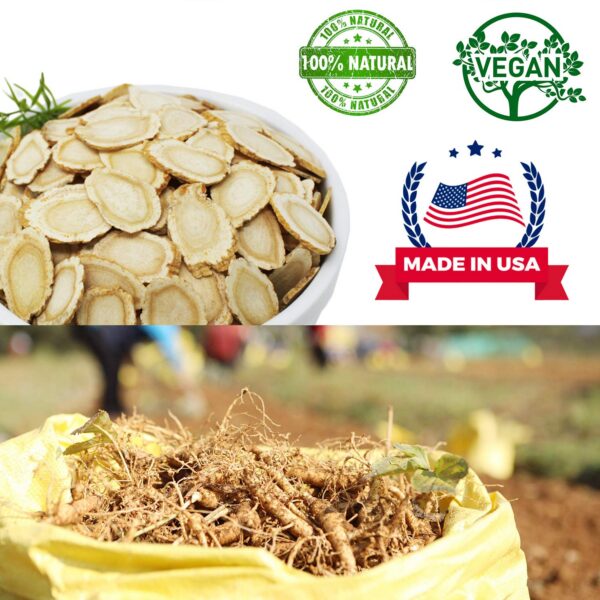 Version 1.0.0 Rebanadas de ginseng americano sin cafeína, azúcar ni conservantes