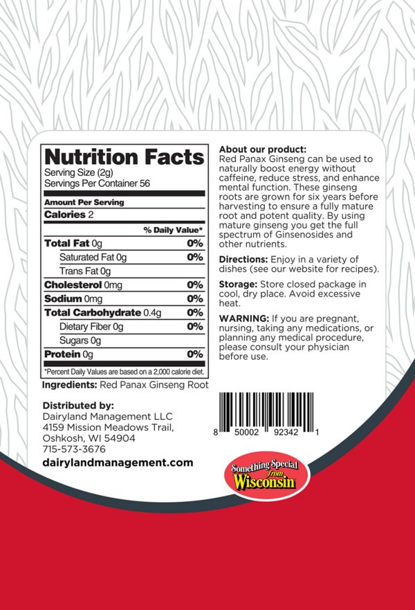 Rodajas y empaquetado de ginseng rojo coreano Dairyland
