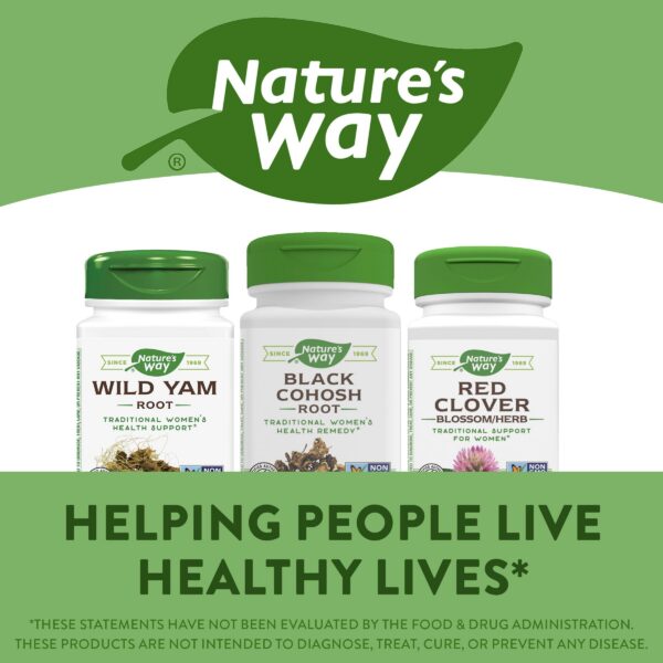 Reciclaje botella Cohosh Negro Nature's Way 97% materiales reciclados