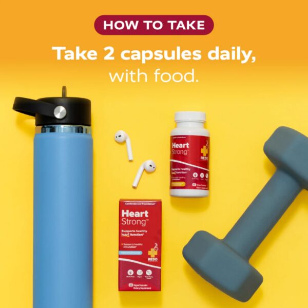 Etiqueta nutricional de Redd Remedies Heart Strong
