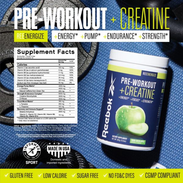 Frasco REEEnergize pre-entrenamiento