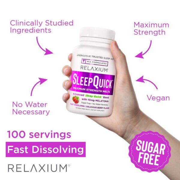 Relaxium Sleep suplemento dietético sin medicamentos USA 100 unidades