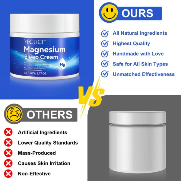 Crema de magnesio aplicada en piel