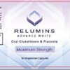 Relumins Glutatión cápsulas etiqueta frontal