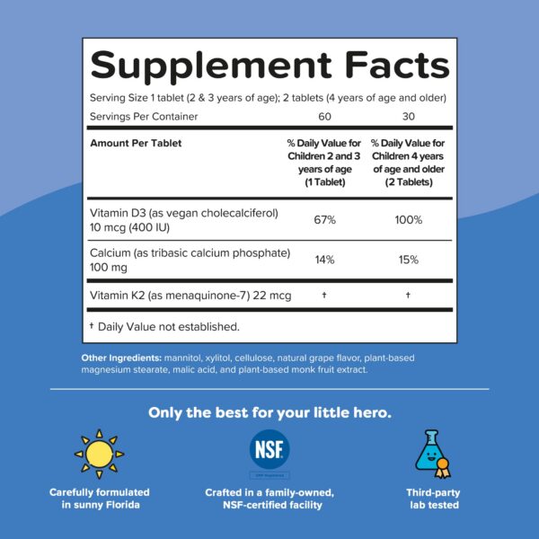 Detalle de tabletas masticables sin azúcar