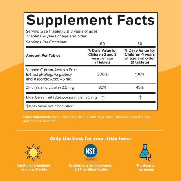 Vitamina C con sauco y zinc