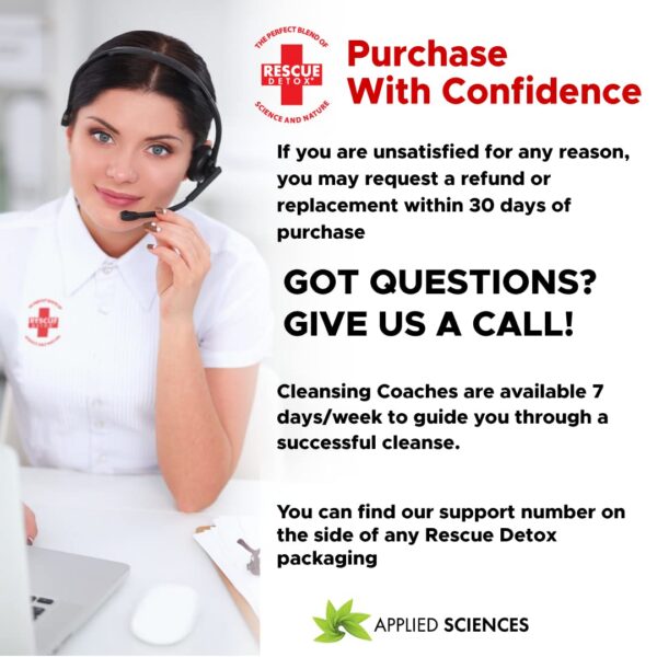 Cápsulas de Rescue Detox para limpieza corporal y bienestar