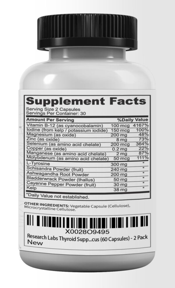 Conjunto de dos frascos Research Labs Yodo