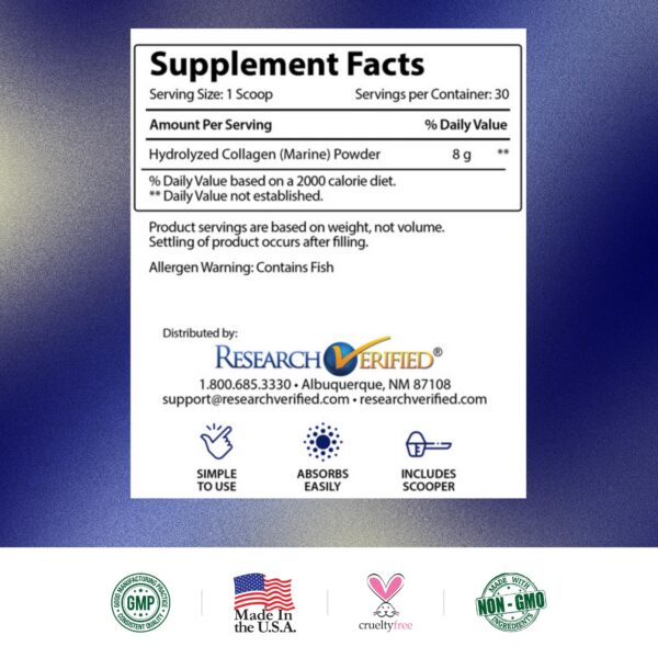 Version 1.0.0 Logo Research Verified en el empaque