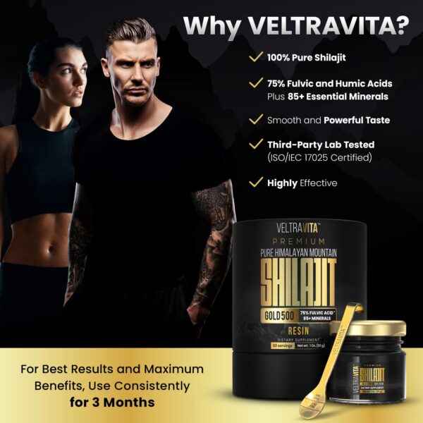 Resina pura Shilajit máxima absorción y potencia energética