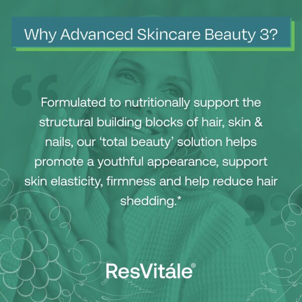 ResVitále Beauty 3 ingredientes listados