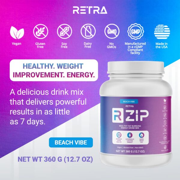 RETRA Detox Cleanse Zip ingredientes para salud y energía