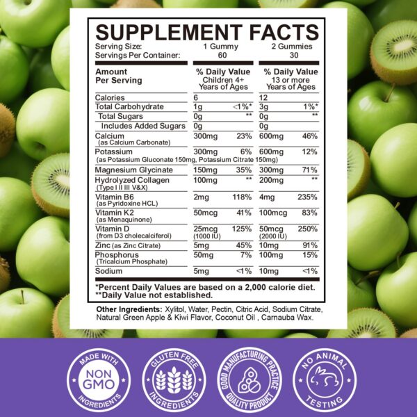 Version 1.0.0 Gomitas sabor manzana kiwi en envase