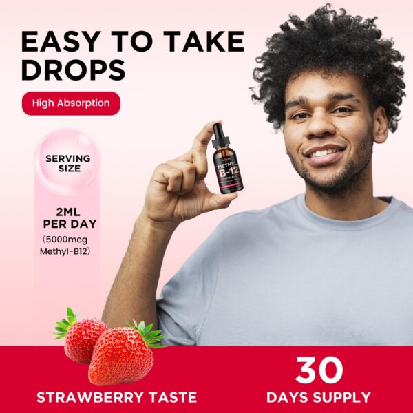 Gotas Nevitamina b12 ReviNutra 5000mcg sabor fresa vegana