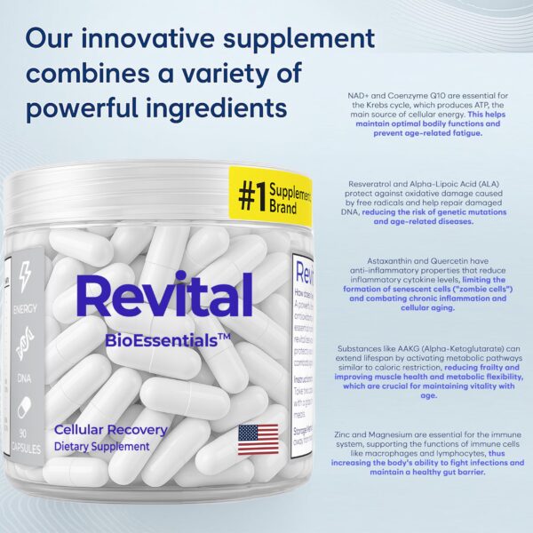 Revital vista frontal del frasco