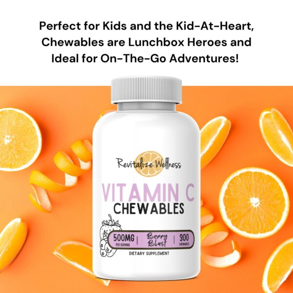 Cápsulas masticables vitamina C sabor berry para niños