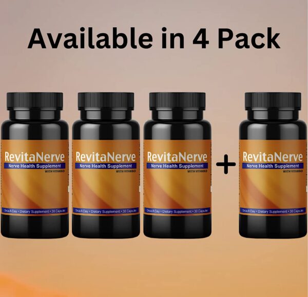 Version 1.0.0 RevitaNerve logo en empaque