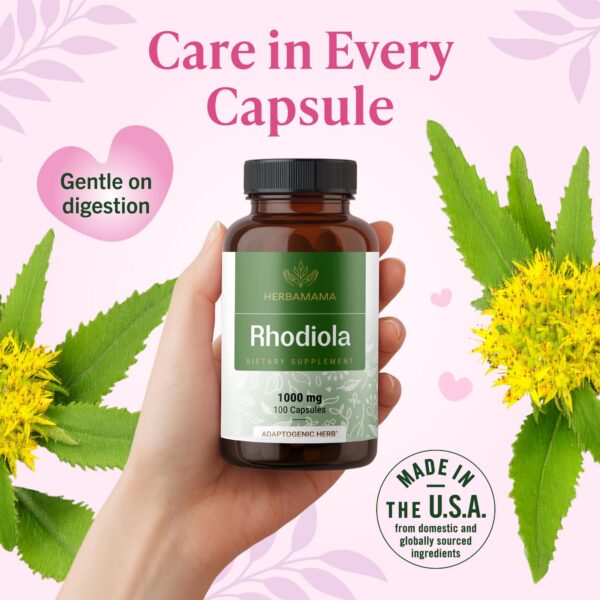 Cápsulas Rhodiola Rosea por porción